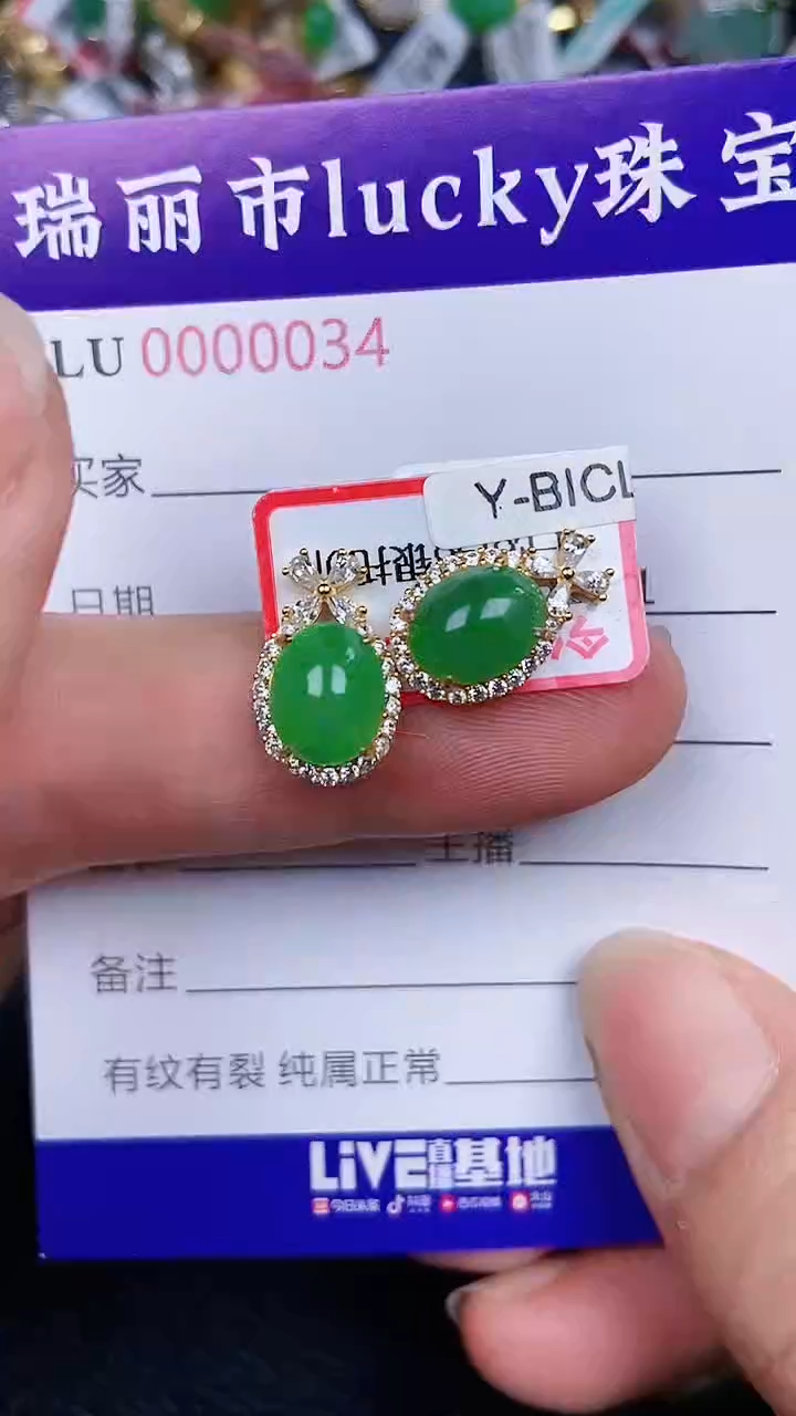 颈饰银S925镶嵌翡翠34