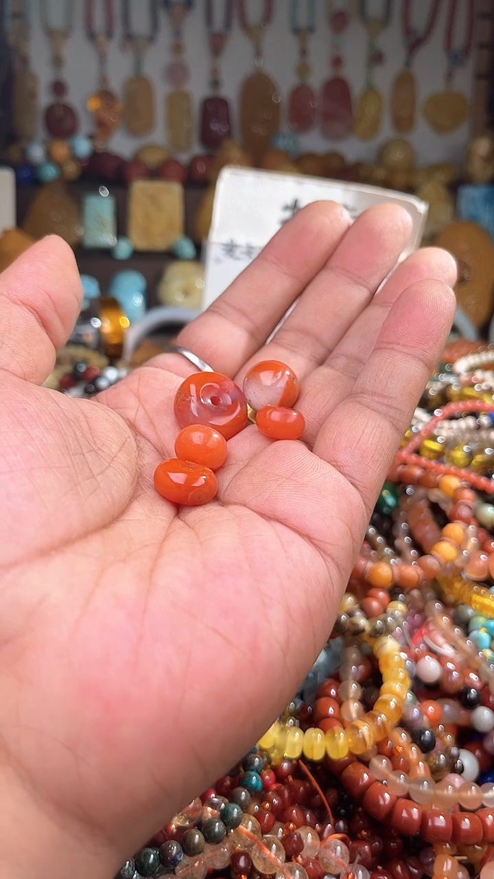 未镶嵌.玛瑙/玉髓两***兽 一物一拍 163929