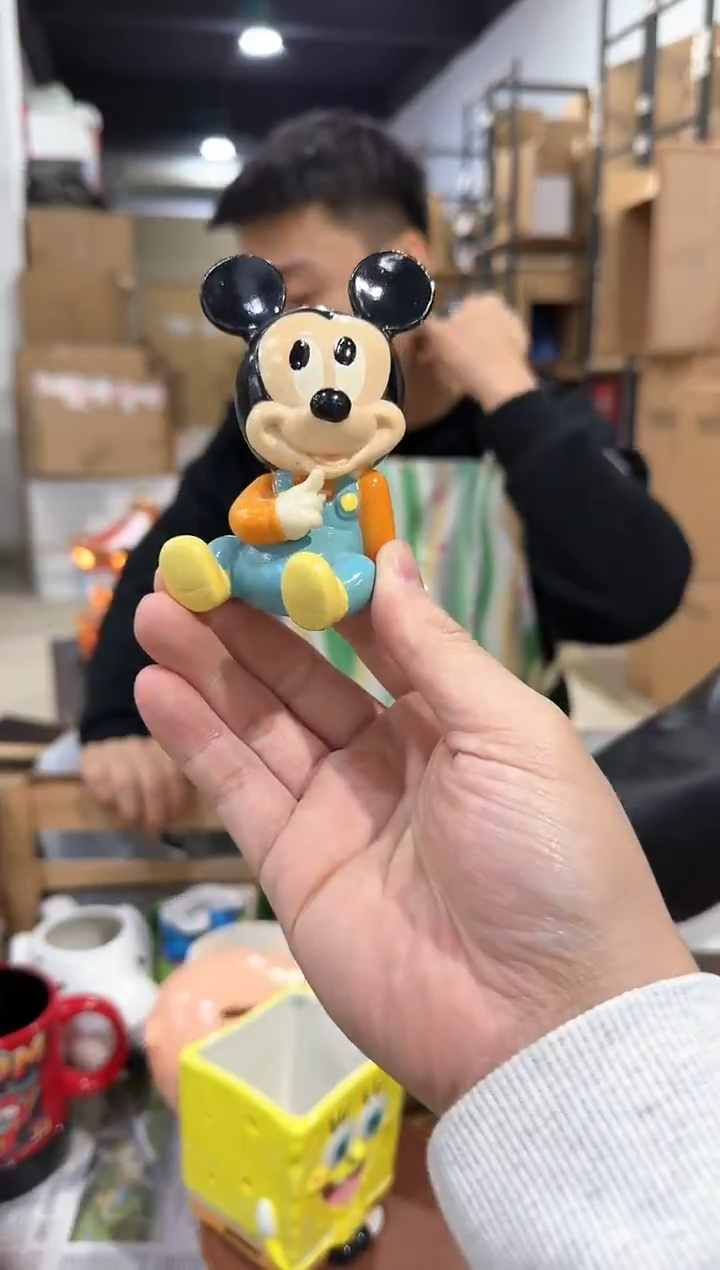 瓷片中古米奇摆件