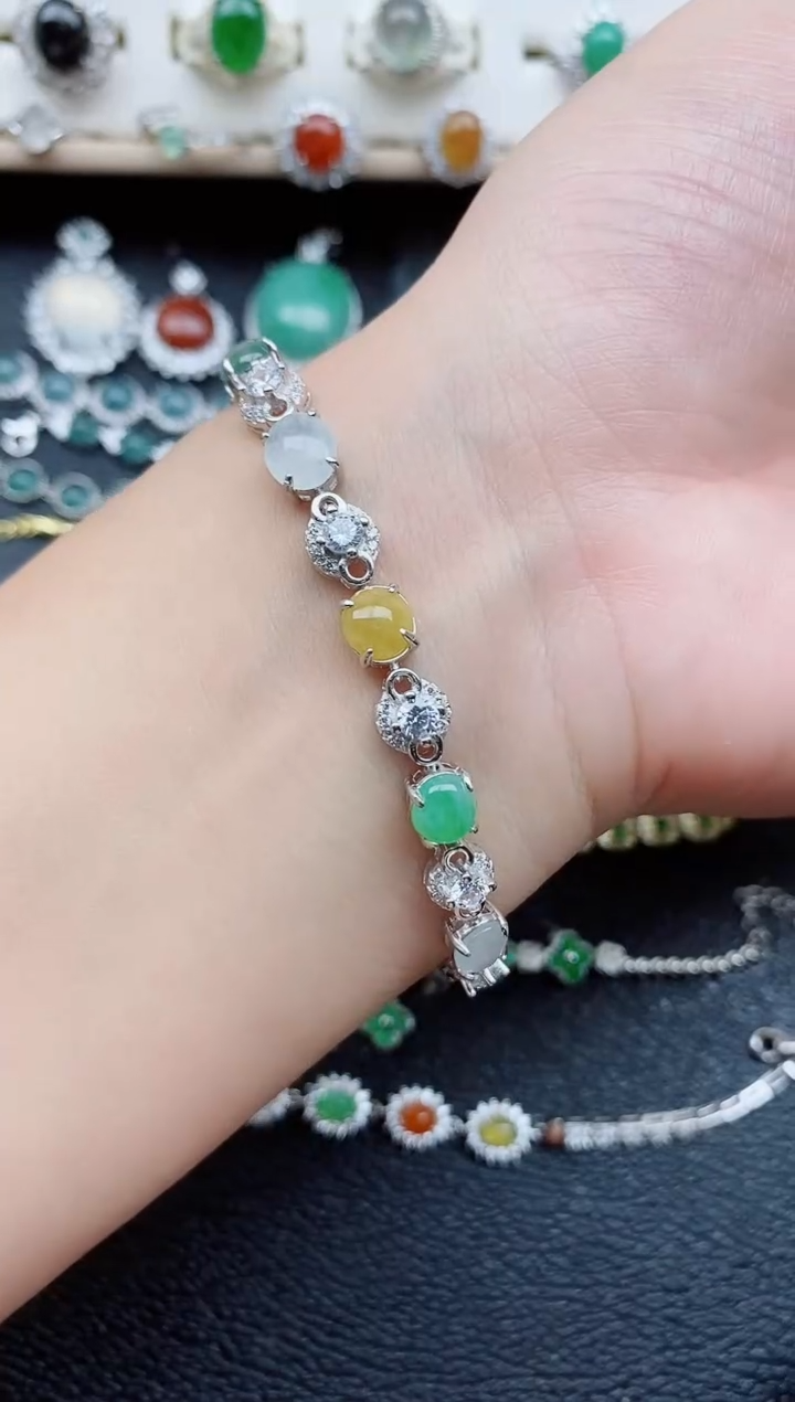 【闪购商品】翡翠戒指银S925镶嵌11111
