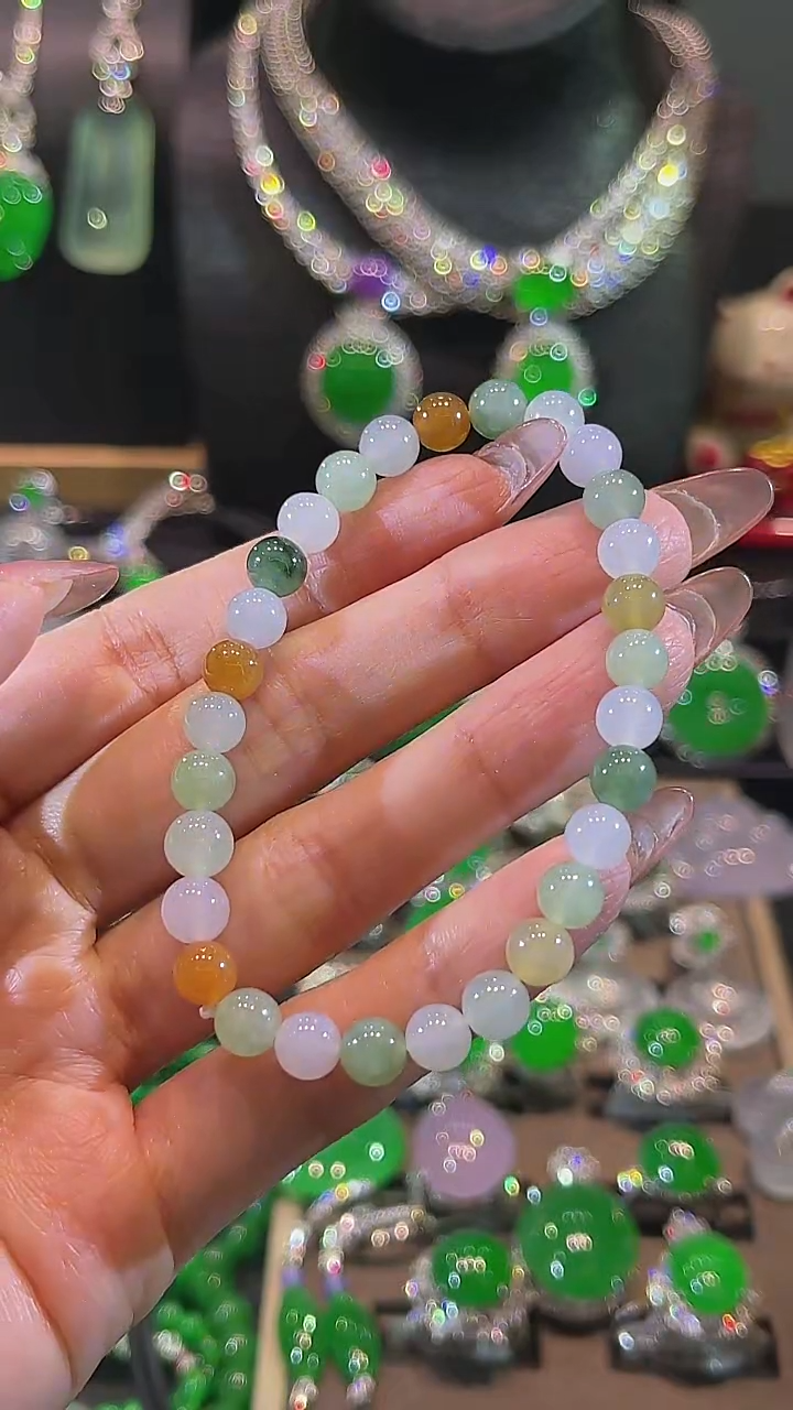 未镶嵌手链翡翠手串