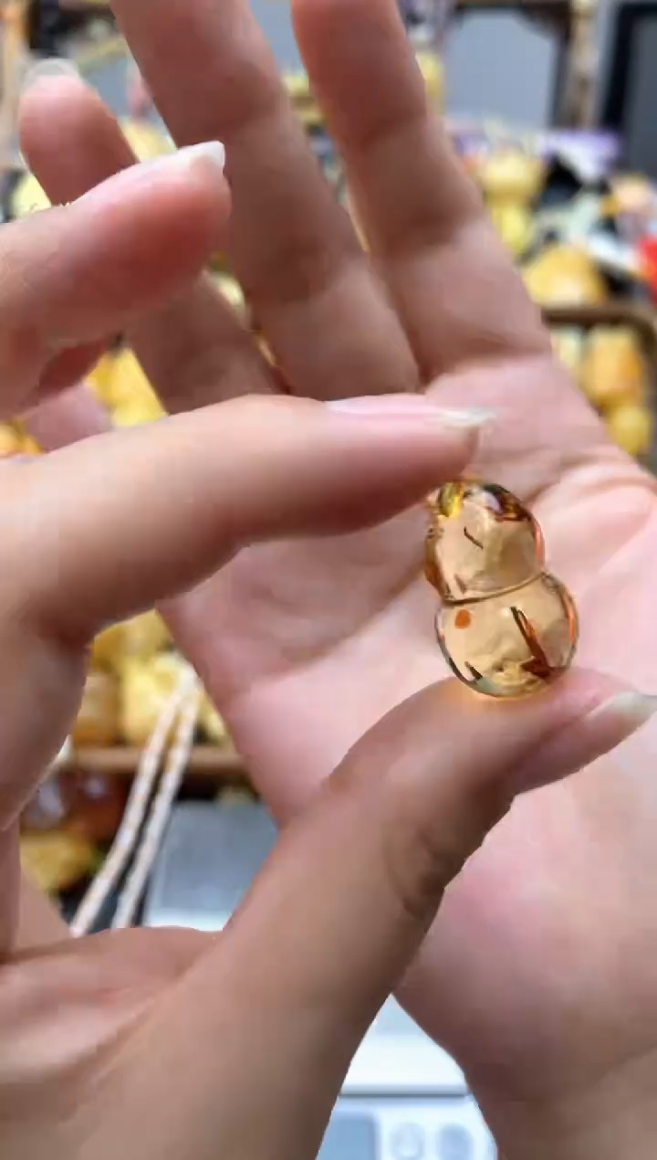 未镶嵌琥珀珠宝奇石142琥珀蜜蜡花粉有纹小坑介意勿拍
