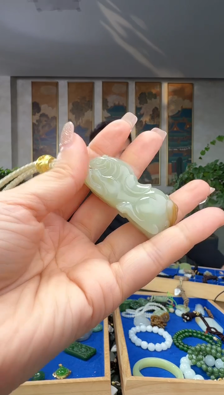 颈饰未镶嵌和田玉拍一发一