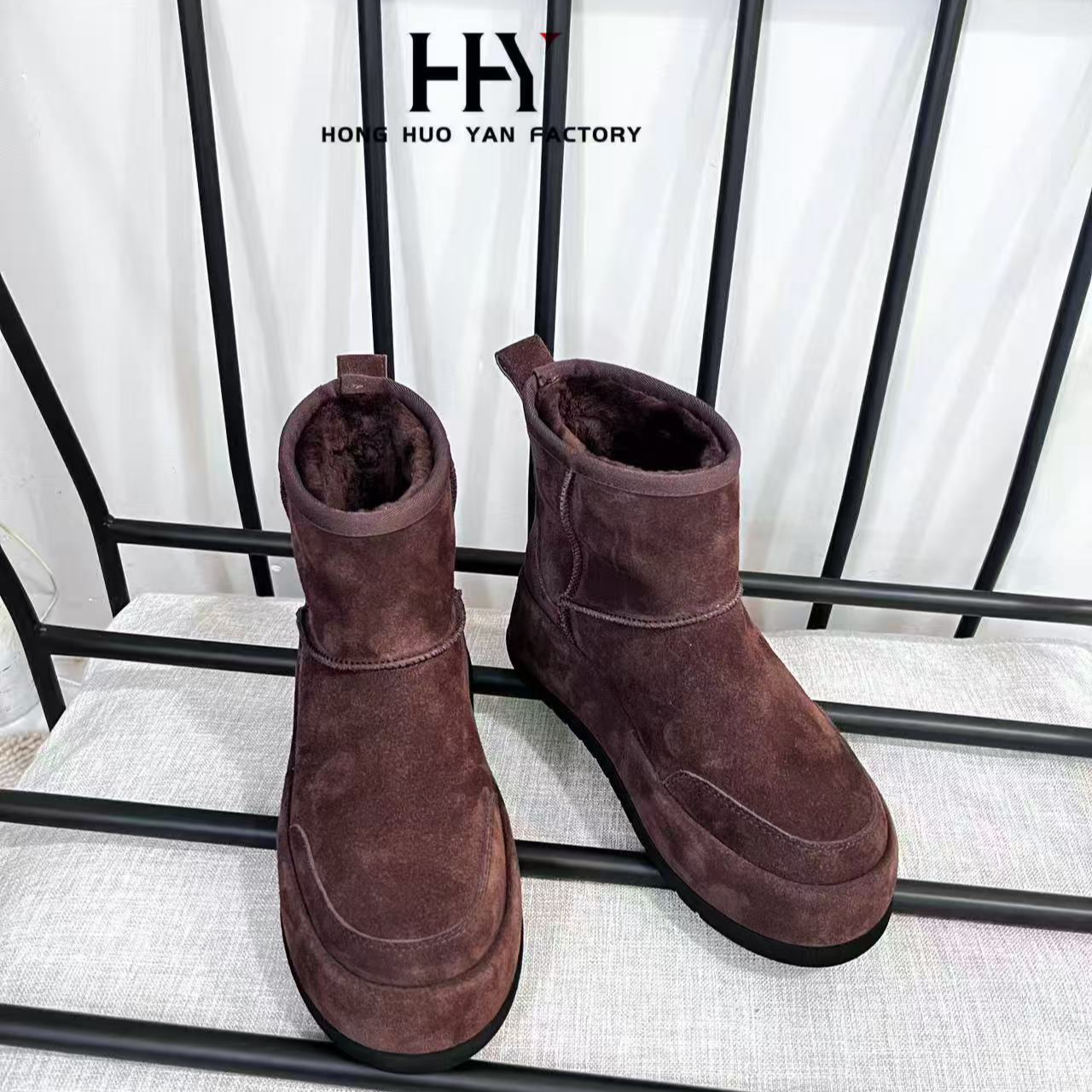 超级福利款雪地靴韩版休闲风冬季纯色棉鞋