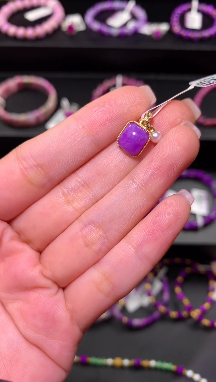 【闪购商品】苏纪石（舒俱来），18K金镶嵌舒俱来吊坠