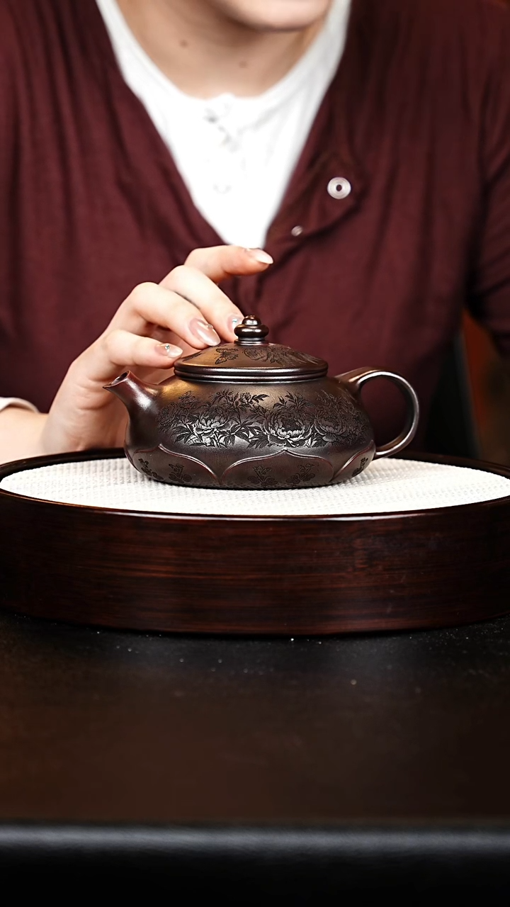 茶壶紫砂寒江壶