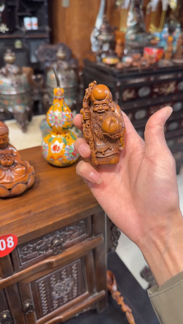 木木头款黄杨寿星公80