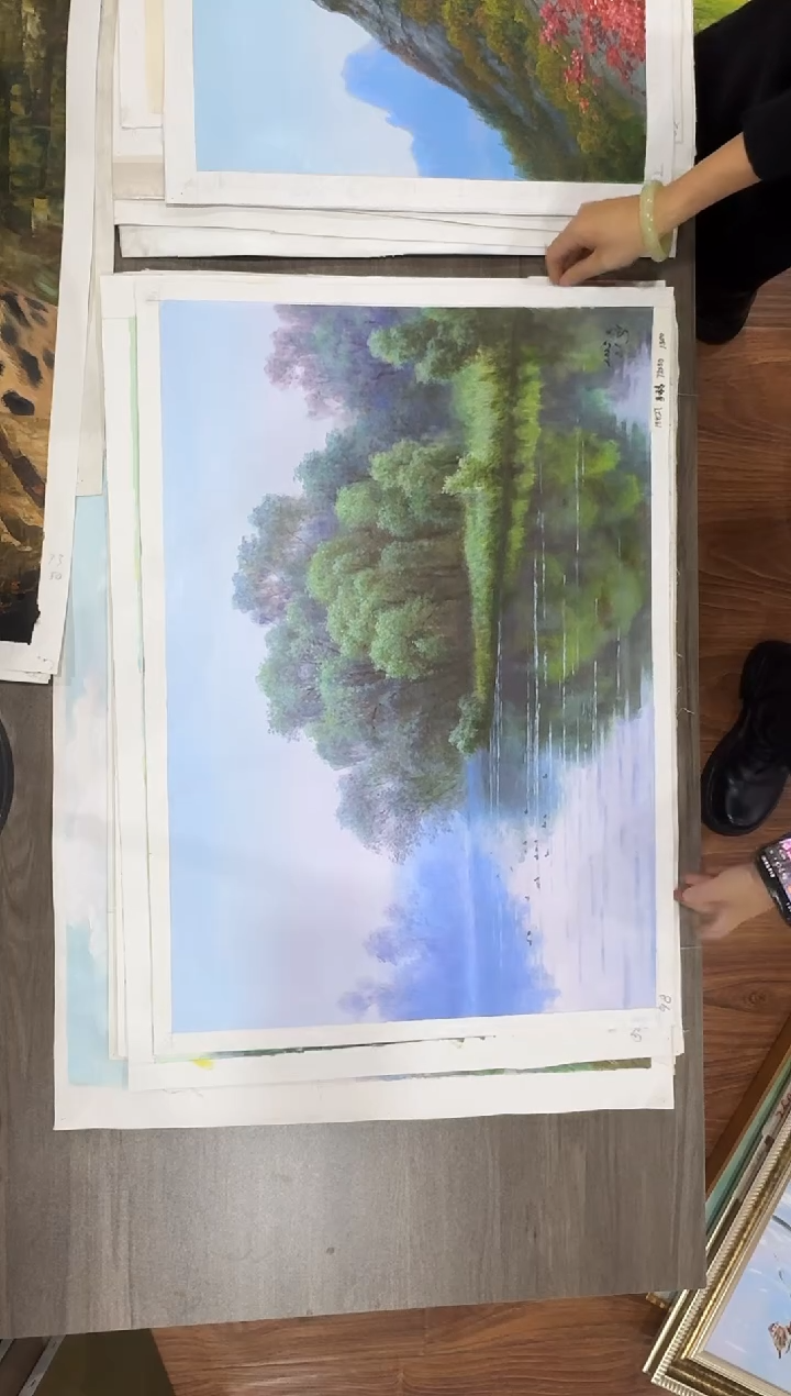 油画【48号】约50*70cm丨朝鲜原创纯手绘孤品油画丨顺丰包邮