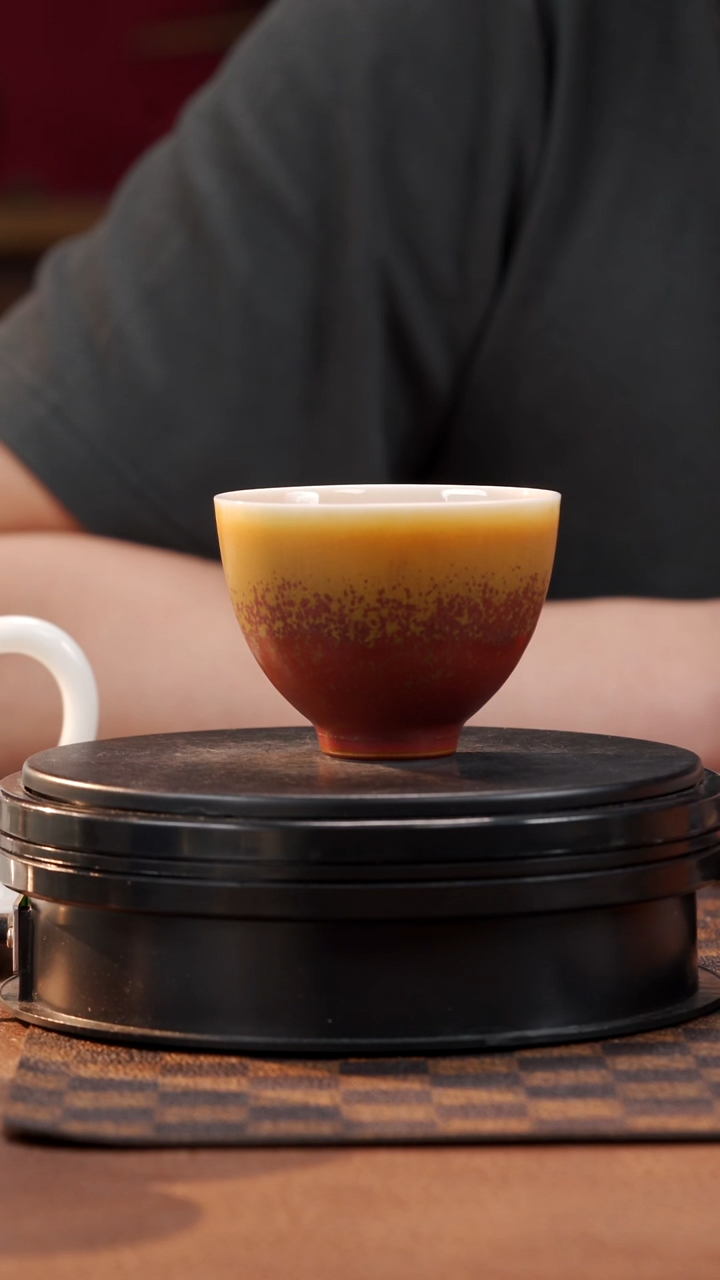 茶具一路长虹鸡心杯@@ST-B40088