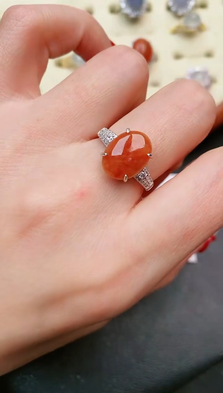 【闪购商品】翡翠戒指银S925镶嵌....