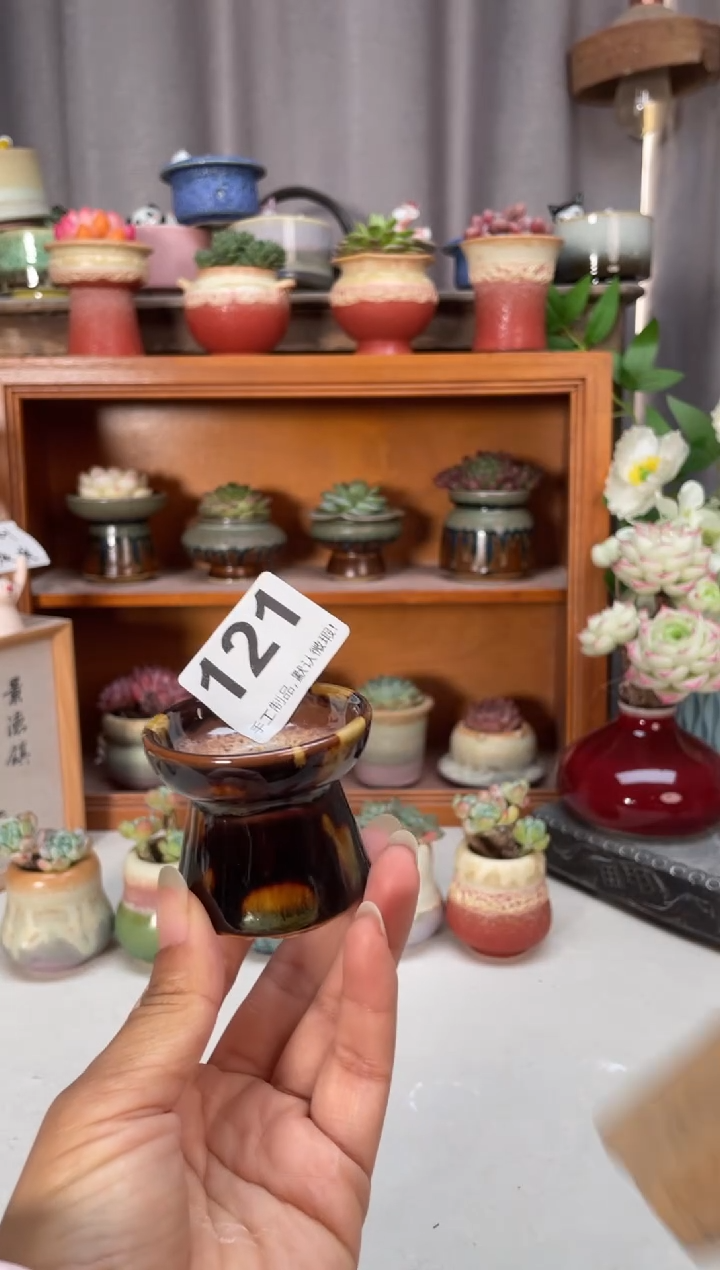 瓷片121知木小芳花盆