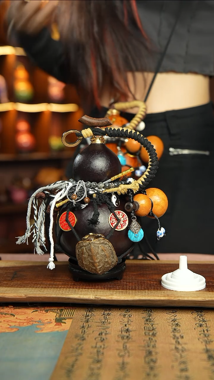 148号精品大漆酒葫芦防腐防渗装水茶酒