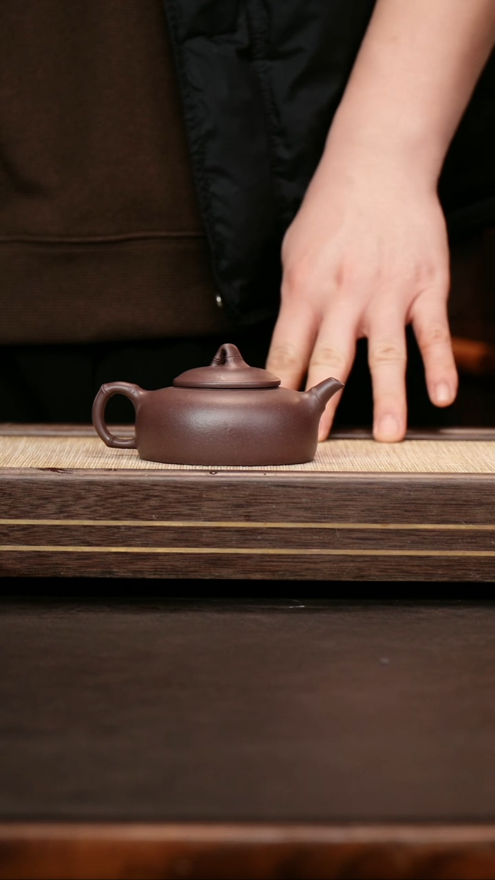 茶壶紫砂四号井底槽清 折竹