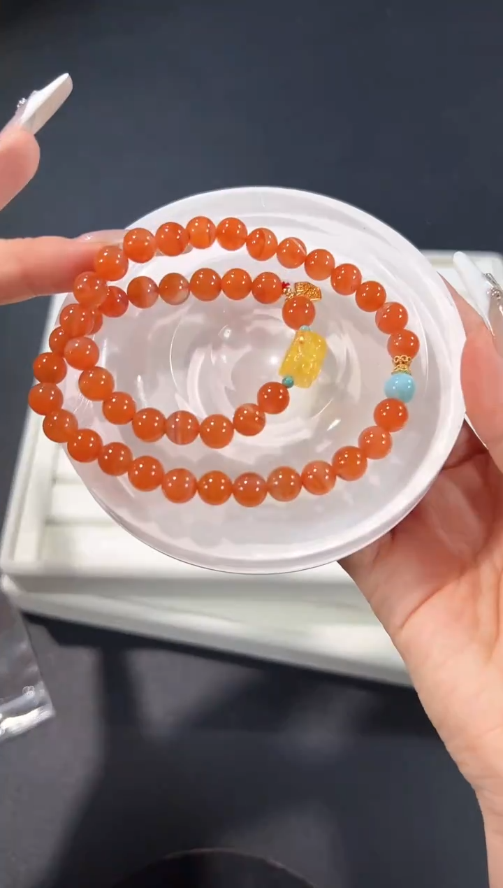 未镶嵌手链南红玛瑙39d多样性发其一【1条】默认微瑕