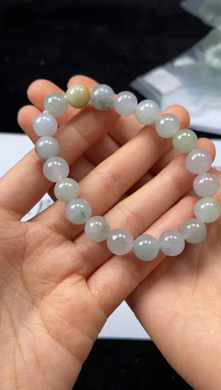 未镶嵌定制翡翠缅甸A货翡翠手串 一物一证