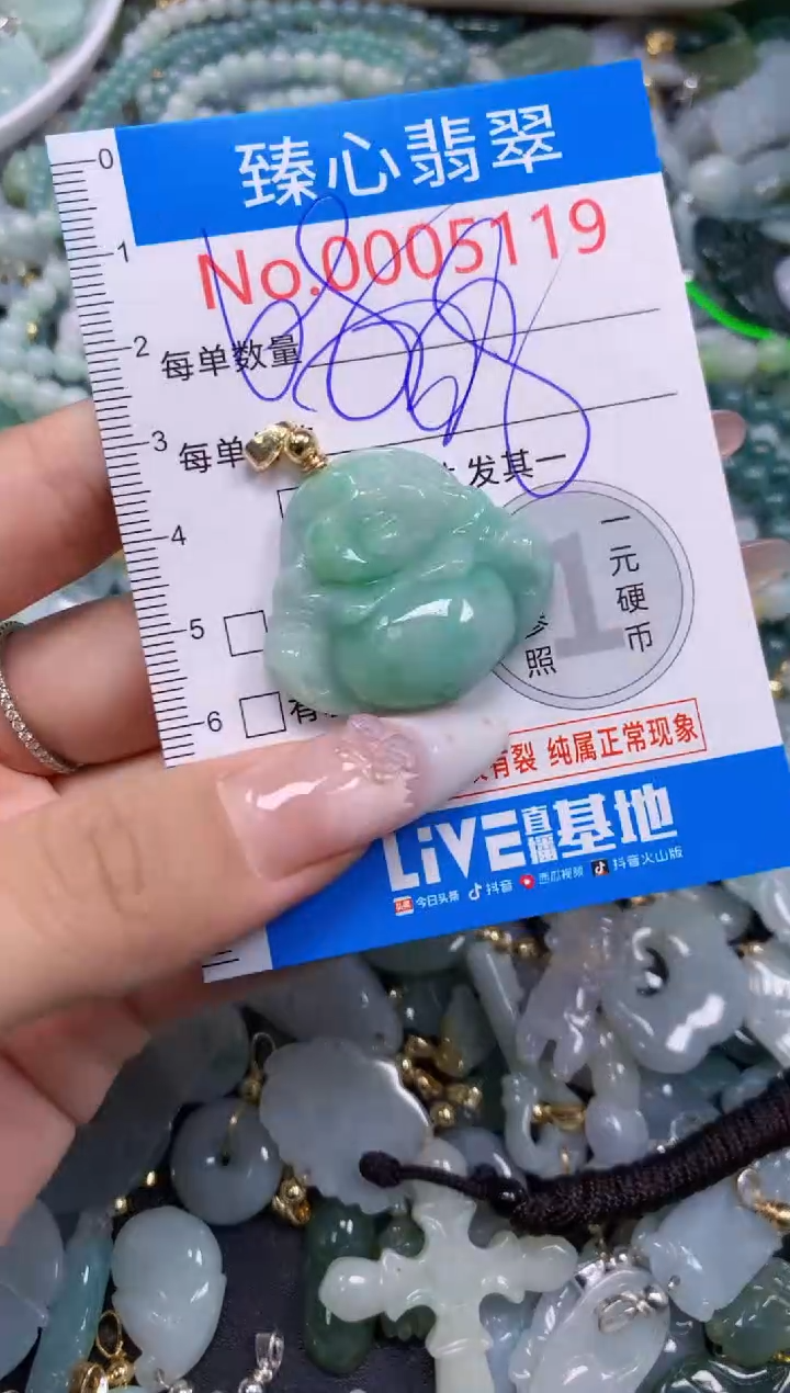 翡翠未镶嵌吊坠(不含链)5119