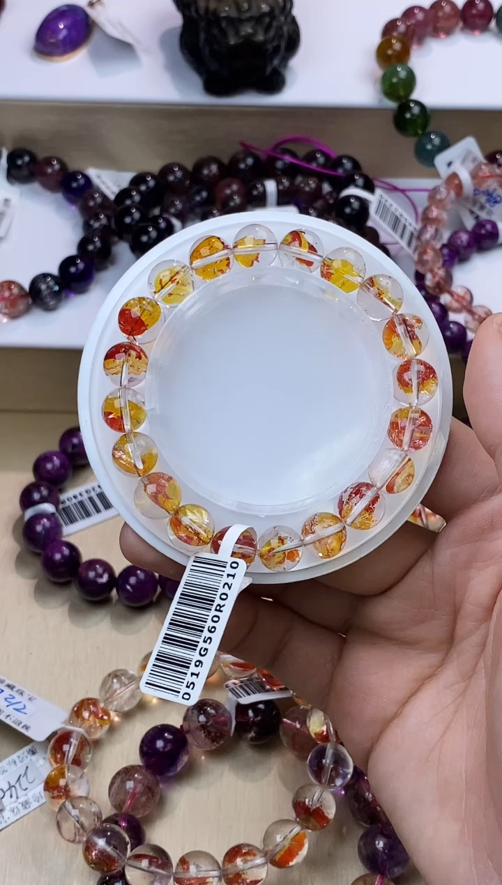 【闪购商品】水晶手链未镶嵌锦鲤胶花9m+