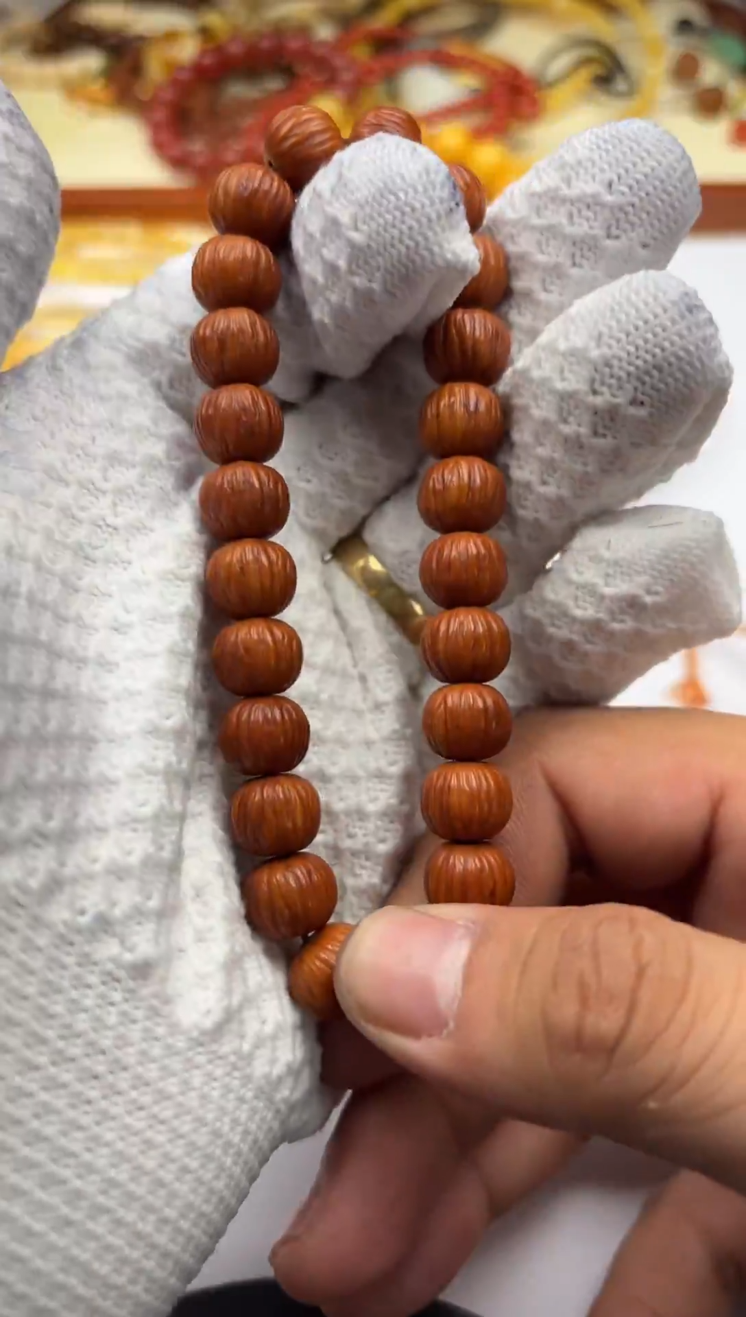 大叶紫檀（黑酸枝木类）敲***?手串
