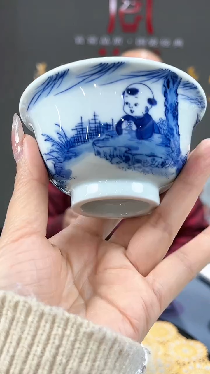 【闪购商品】官窑瓷画院145官窑瓷画院童子压手