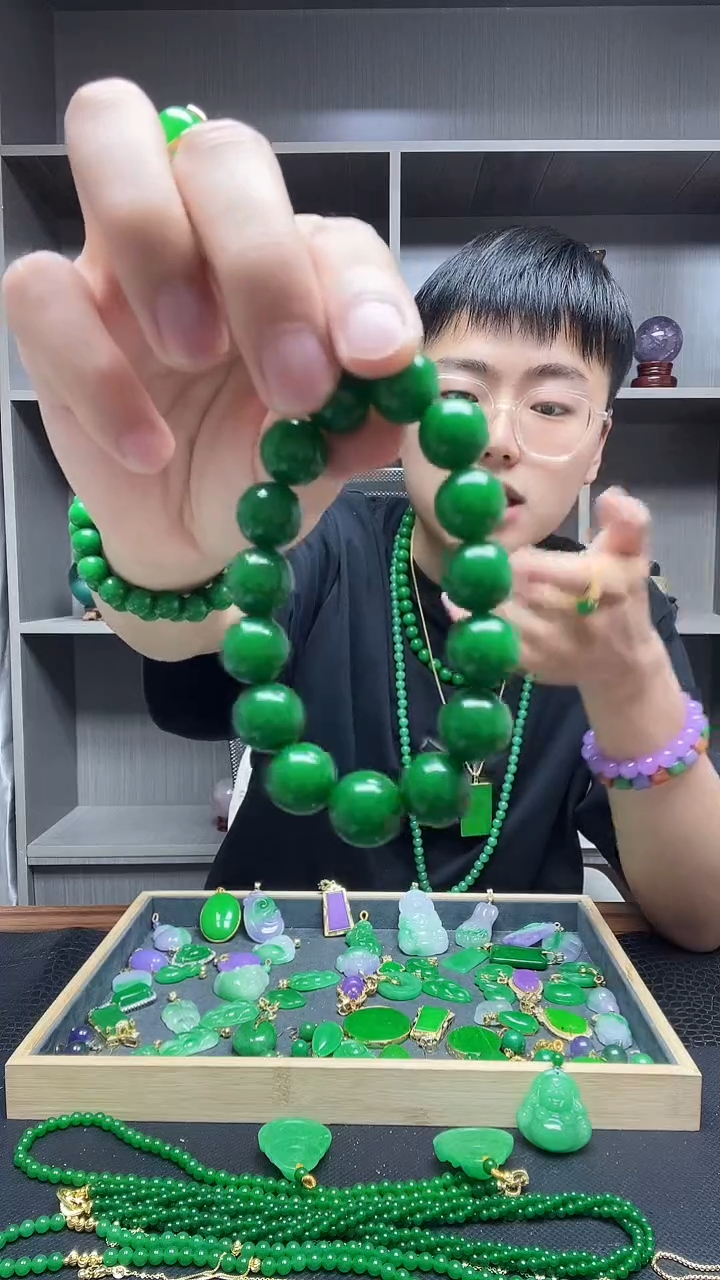 未镶嵌手链翡翠手链