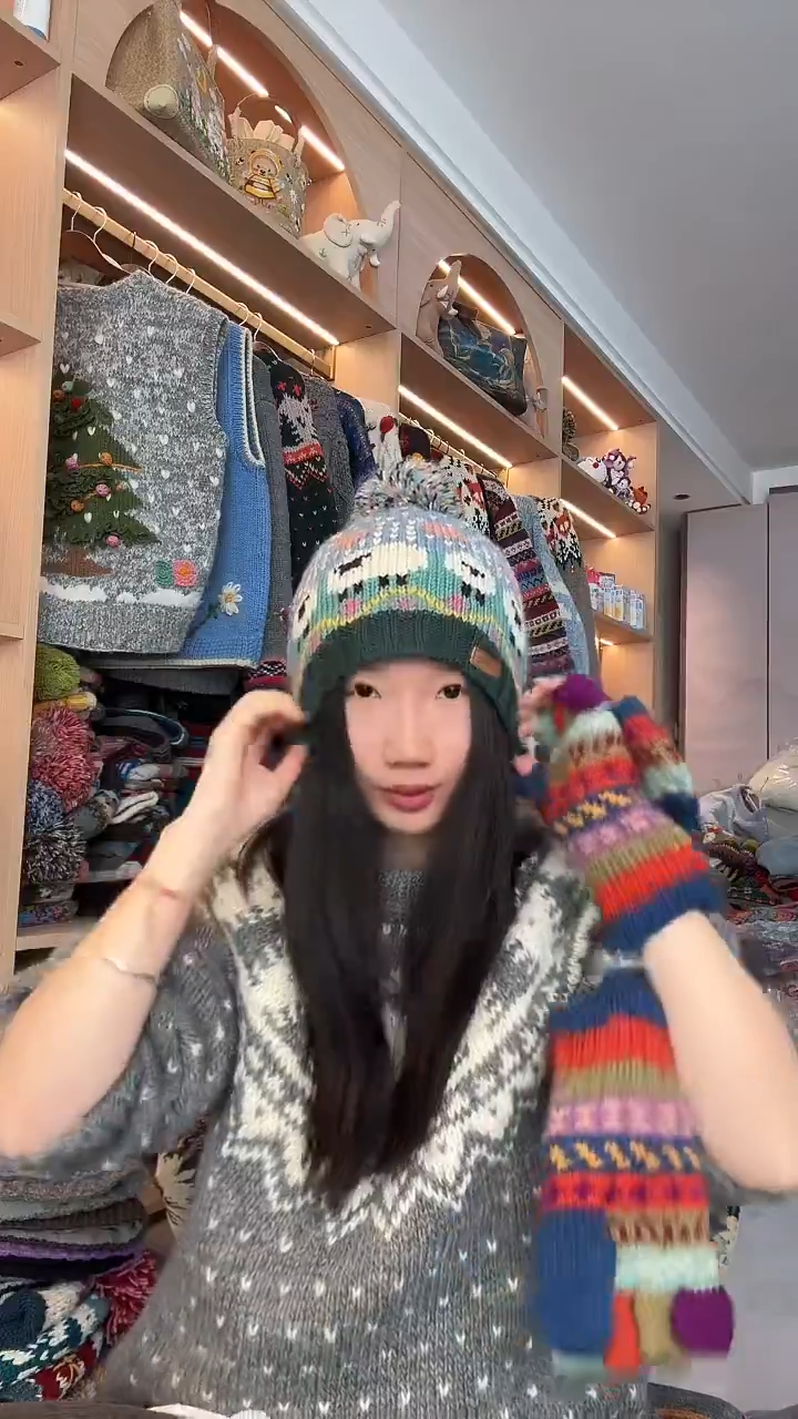 羊毛美利奴爱心羊单球帽