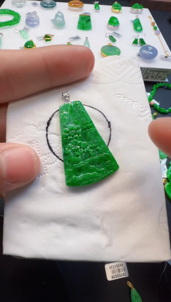 【闪购商品】定制翡翠18K金镶嵌650元