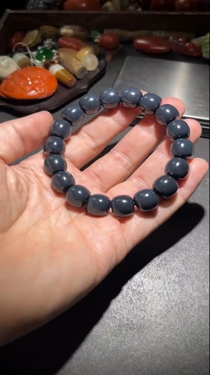 未镶嵌手串和田玉pz260102-25约12mm