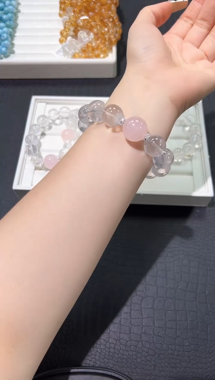 水晶手链未镶嵌63p多样性发其一【1条】默认微瑕