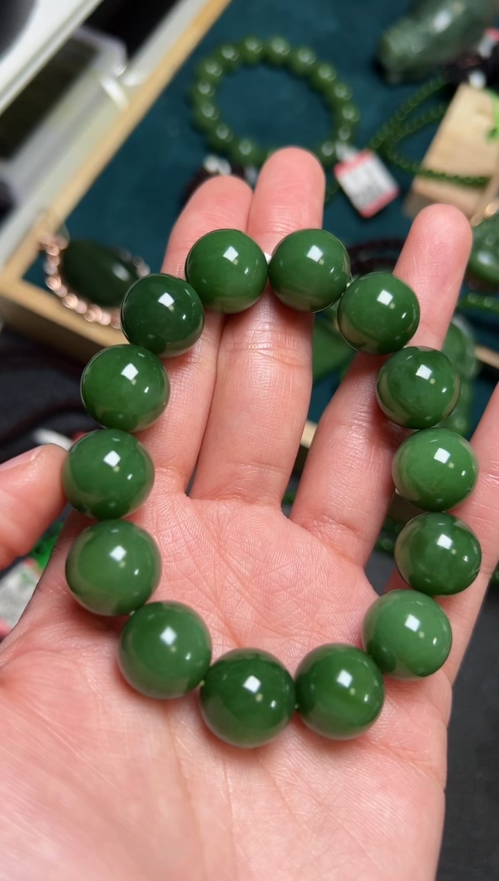 【闪购商品】和田玉（碧玉）手串未镶嵌碧玉