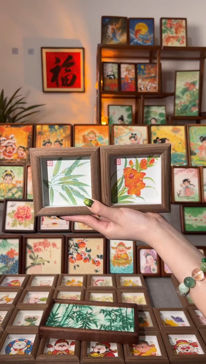 【闪购商品】国画小翠金竹 虞美人 手绘国画11 