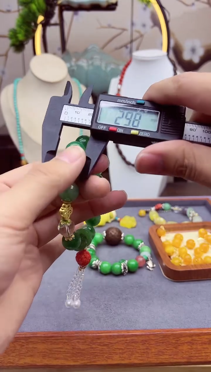 【闪购商品】翡翠手链14K金镶嵌s298`````