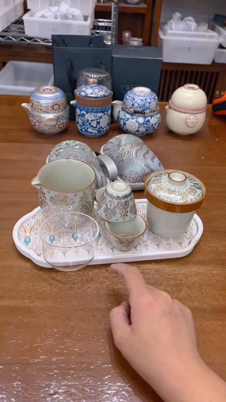 （送茶盘 升级刺绣包）陶瓷茶具通用链接@@@@@