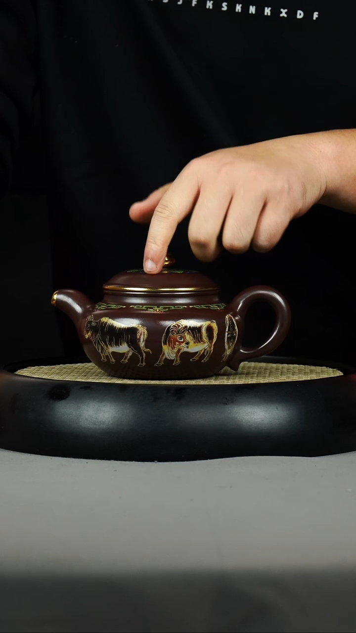 仿古 石红 五牛 