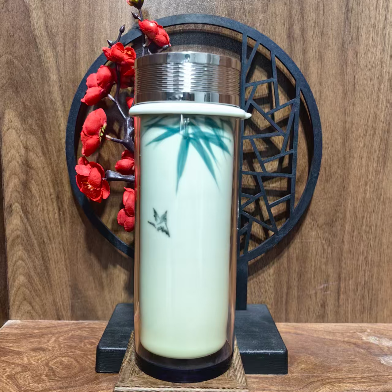 仿古瓷 A658景德镇制陶瓷保温杯一件