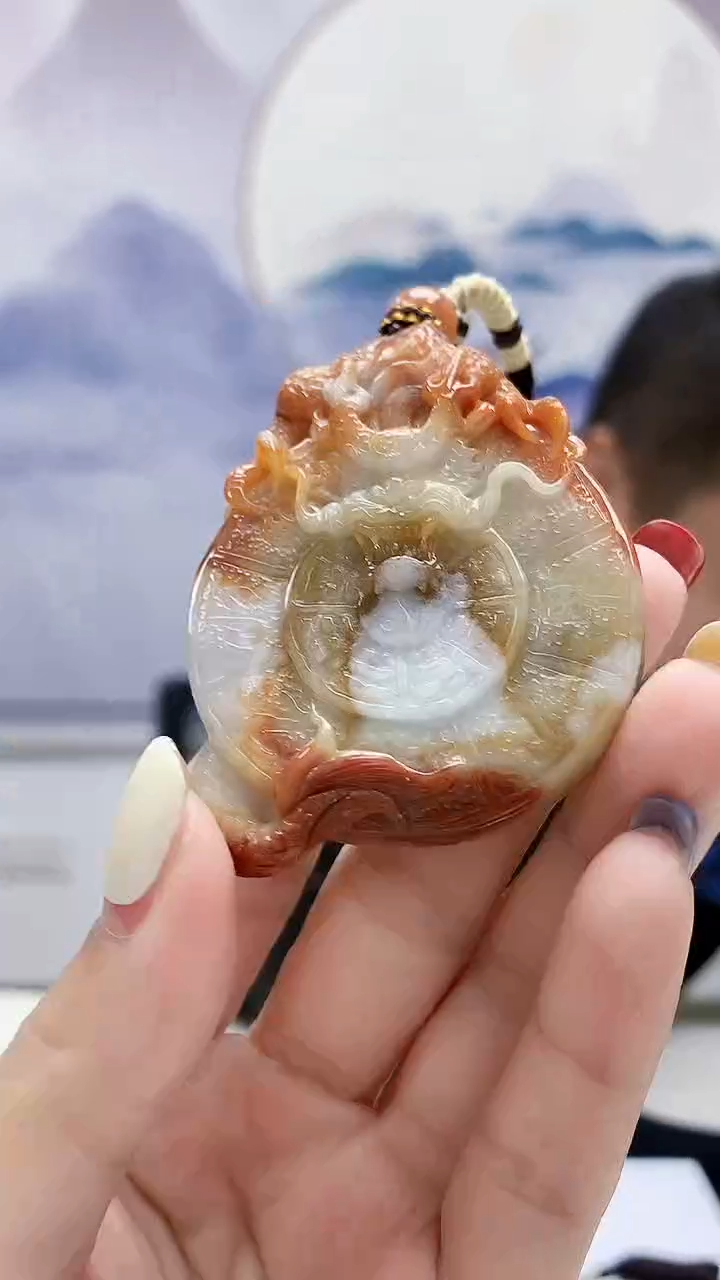 定制翡翠未镶嵌4898lr-毛货挂件152