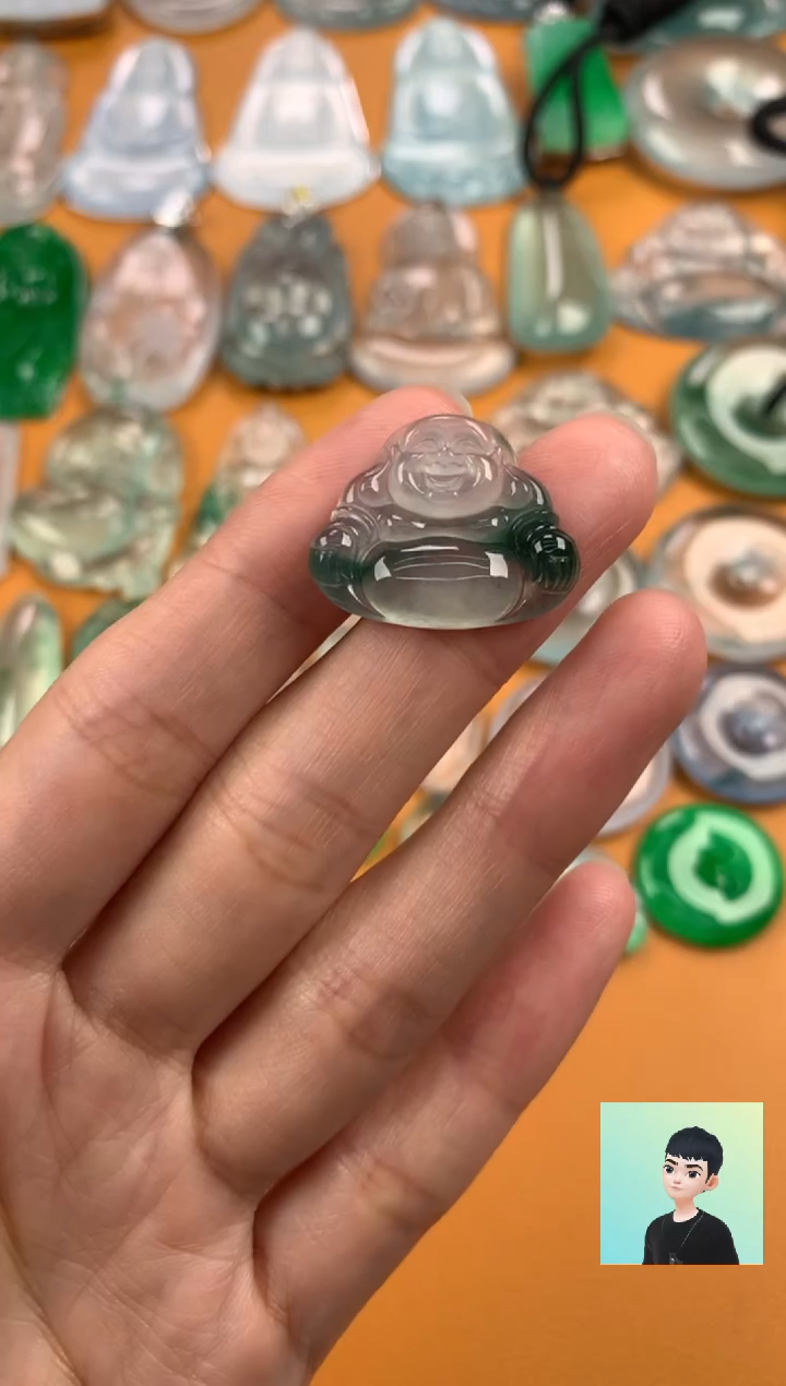 翡翠未镶嵌颈饰18.2-23-3.9