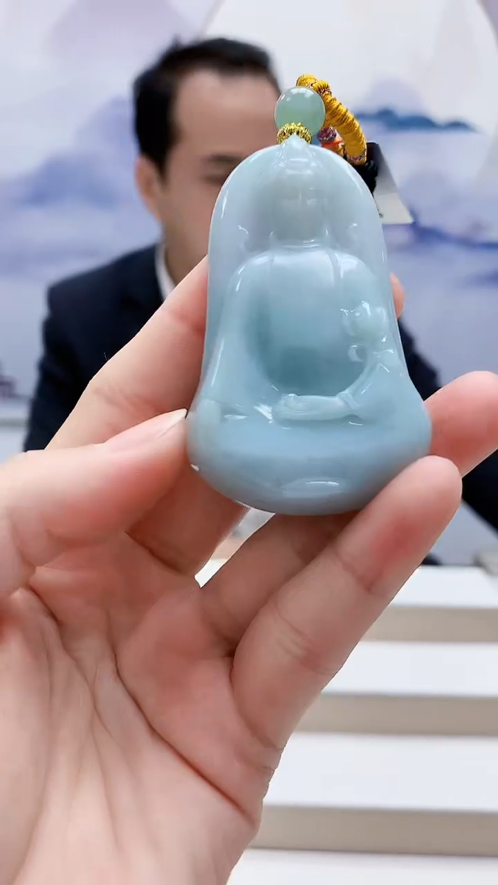 未镶嵌定制翡翠4957lr-毛货挂件12