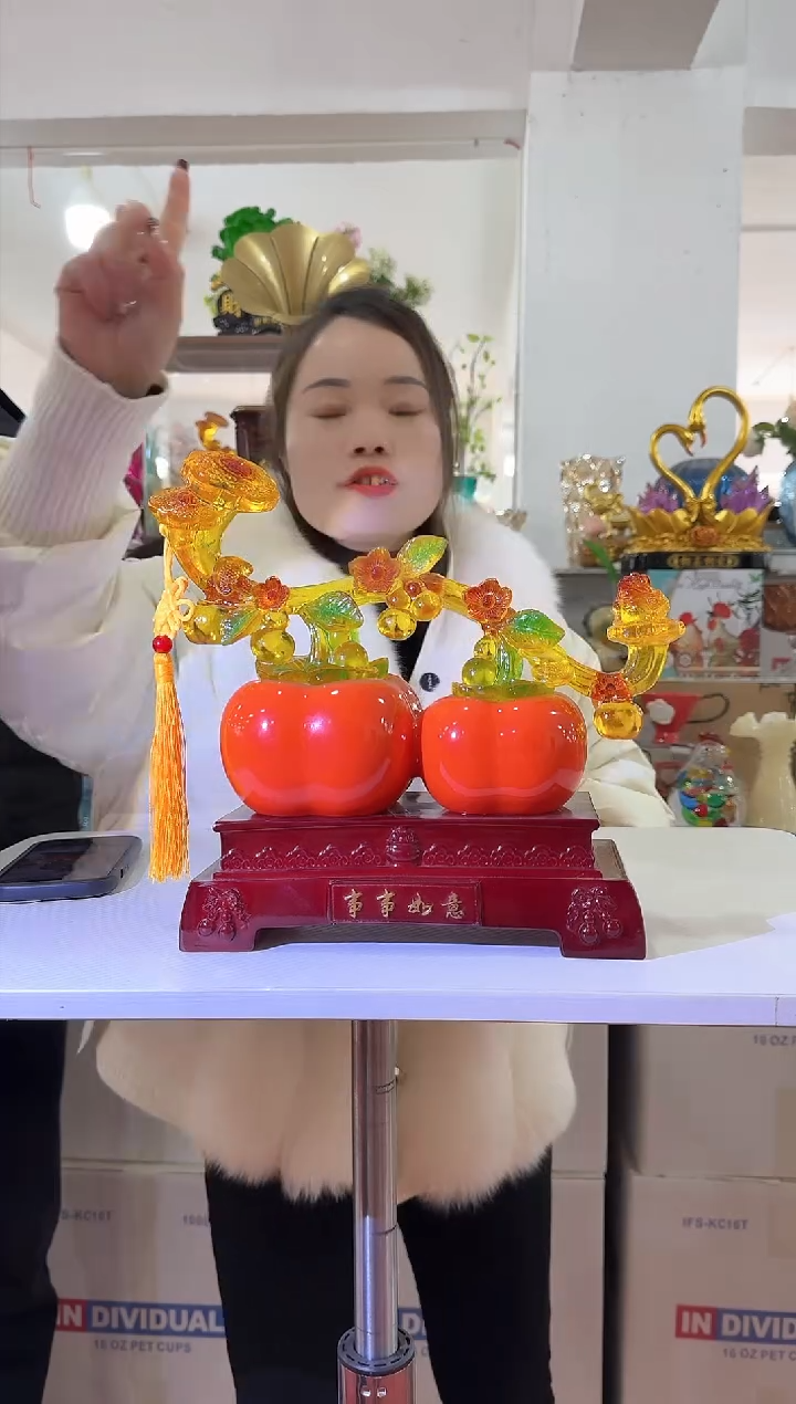 【闪购商品】琉璃迪喜花器-m-早40