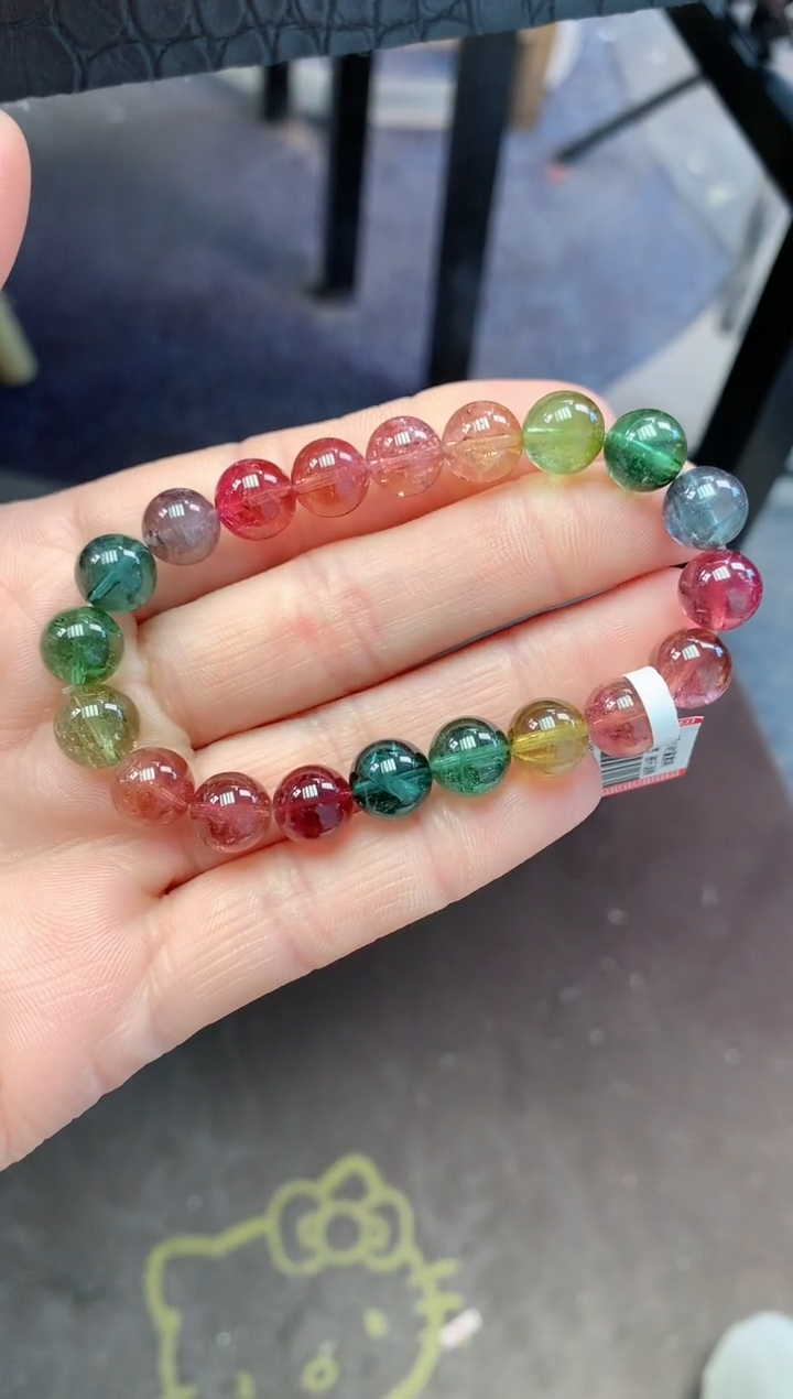 【闪购商品】碧玺手串未镶嵌多样性发一条