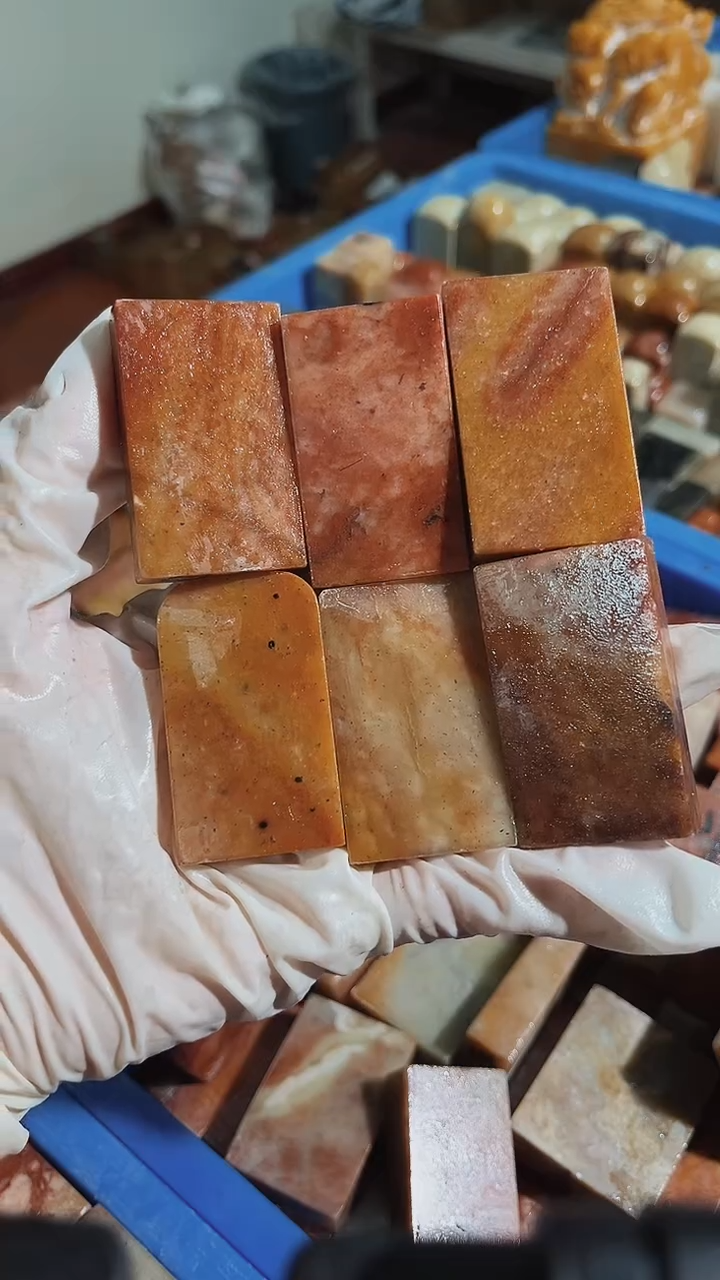 老挝石青****画瑕疵不规则章