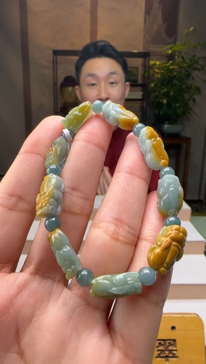 未镶嵌手链翡翠多样性发其一XM@@960Q3J07642