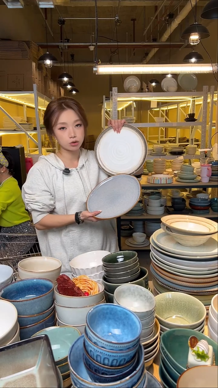 瓷211【瑕疵】外贸尾货窑变釉下彩