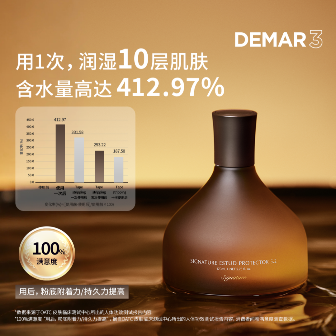 DEMAR3毛孔收缩精华安瓶修护保湿补水补水控油30ml170ml