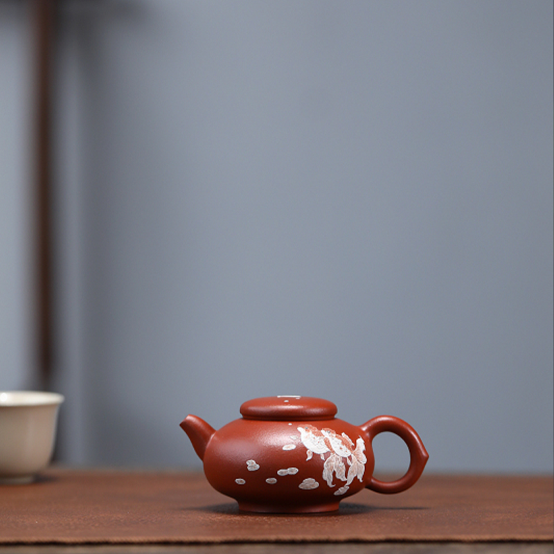 阿茶  鱼乐-朱泥-100cc零配（JCY-0090）