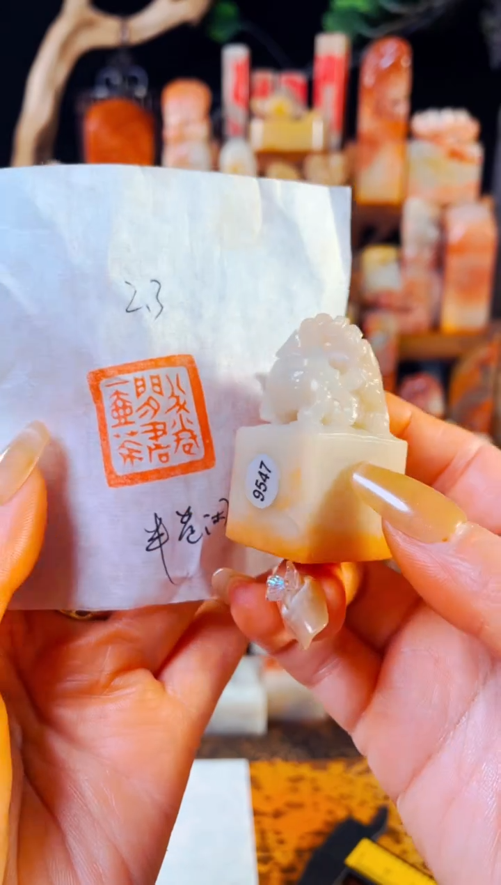 【闪购商品】老挝石印石手工篆刻《半卷闲书一壶茶》