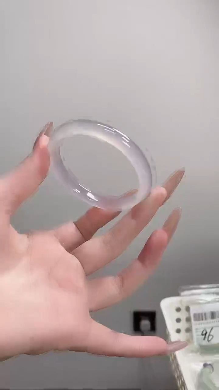 手镯玛瑙/玉髓未镶嵌55-56紫霞