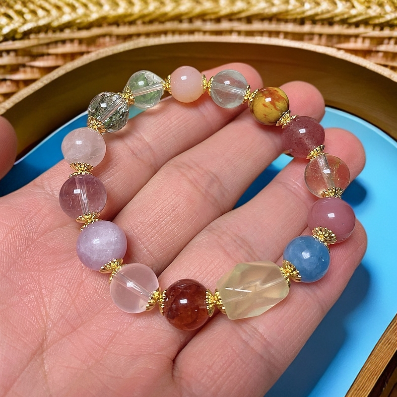 原创水晶多宝手链规格10mm左右