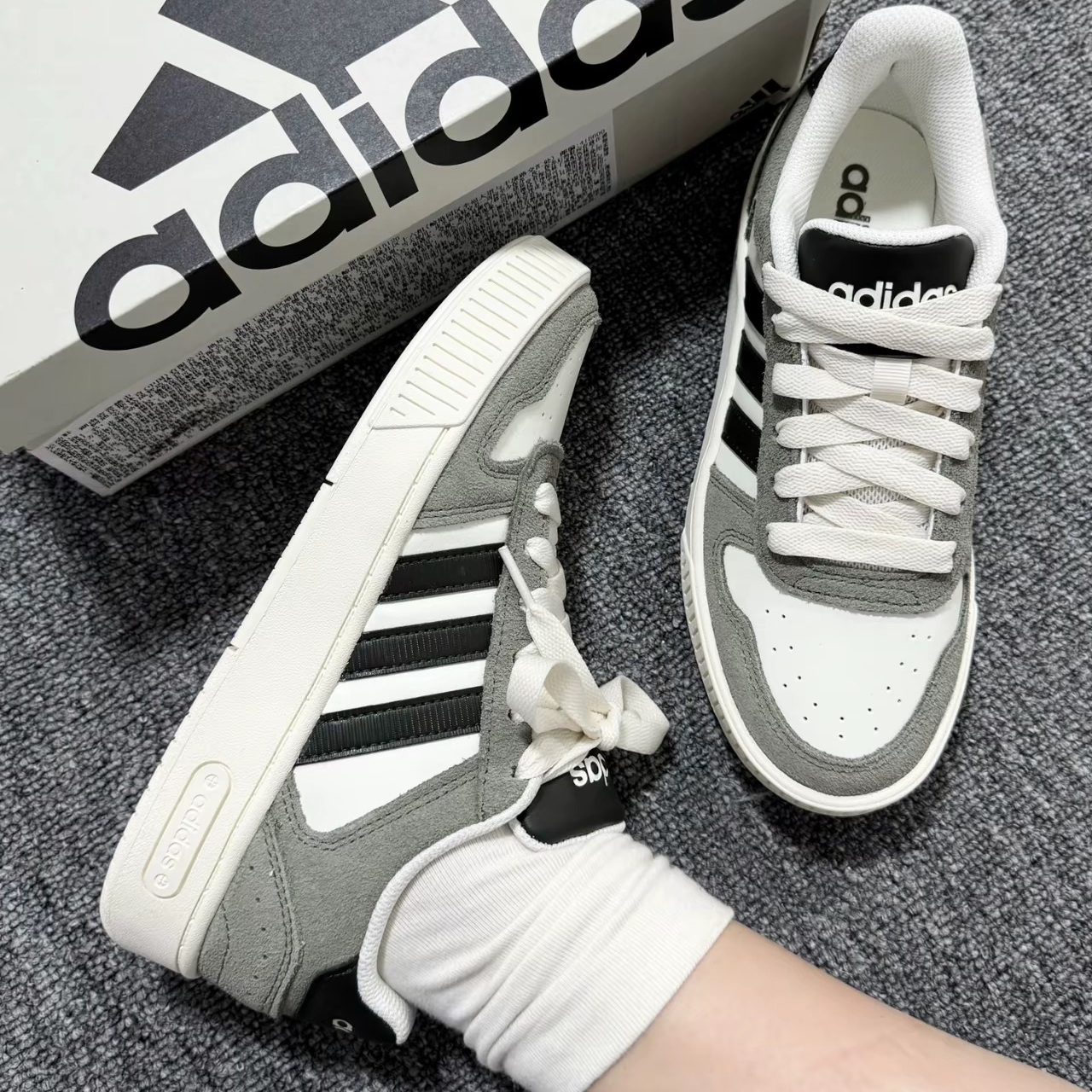 Adidas/阿迪达斯~~夏季新款时尚厚底运动复古休闲低帮板鞋JI2548