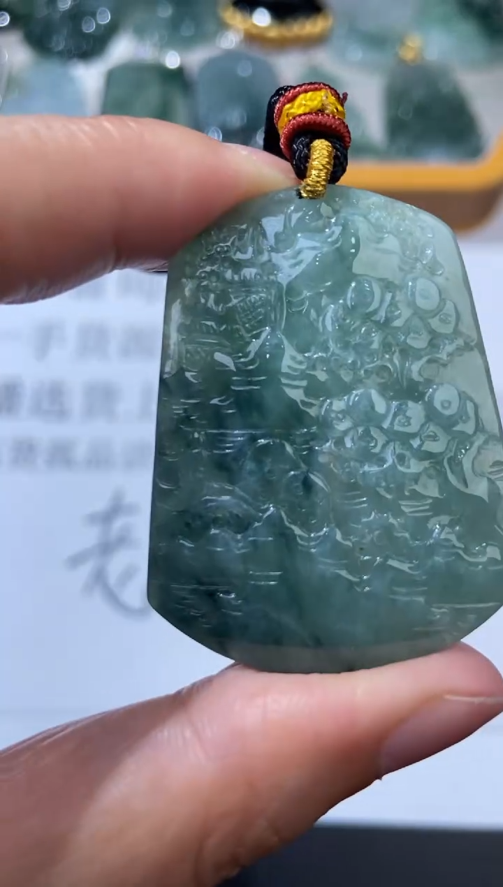 未镶嵌挂件翡翠378887  多人