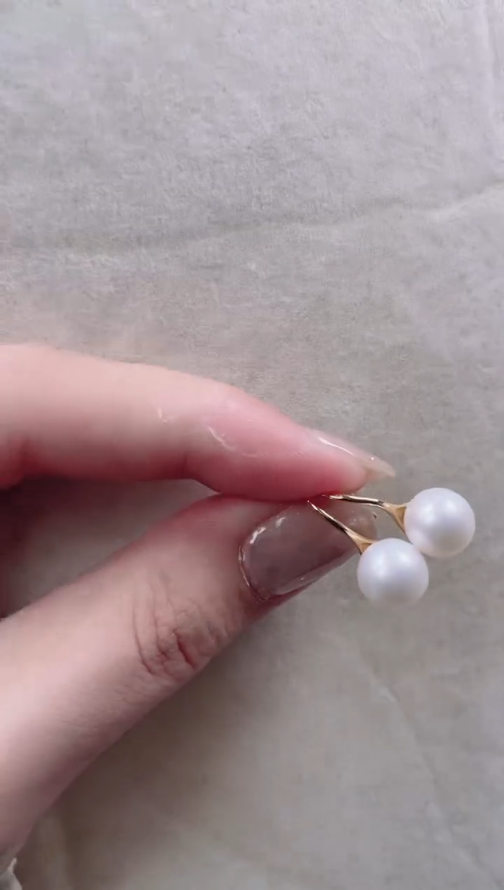 【闪购商品】淡水珍珠耳饰银S925镶嵌a666